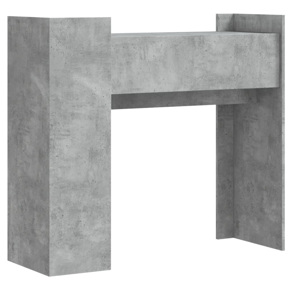 Konsolbord betongrå 100x35x90 cm træmateriale