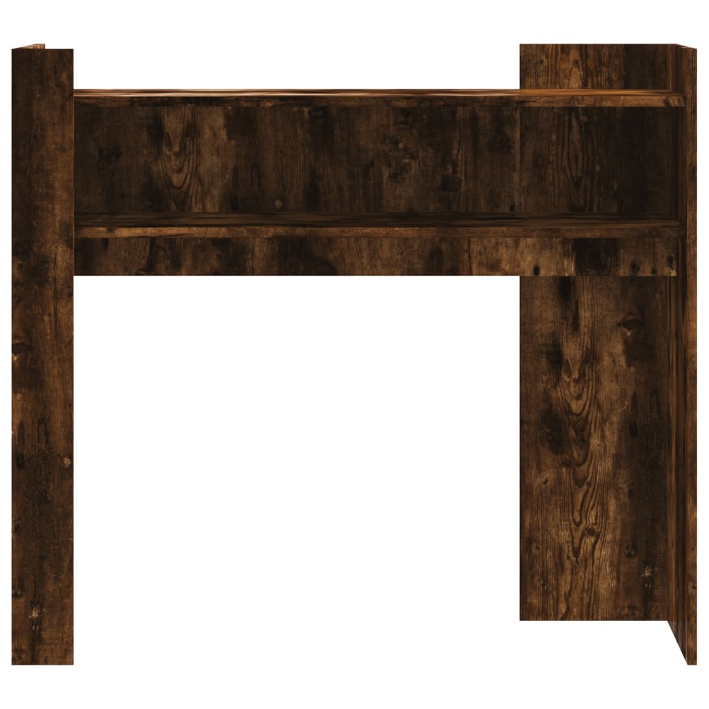Konsolbord røget eg 100x35x90 cm træmateriale