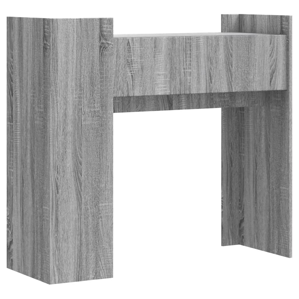 Konsolbord Grå Sonoma 100x35x90 cm Træmateriale