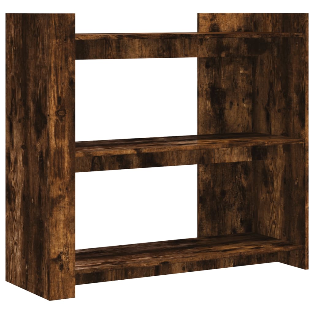 Konsolbord røget eg 100x35x90 cm træmateriale