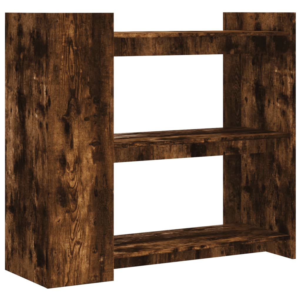 Konsolbord røget eg 100x35x90 cm træmateriale