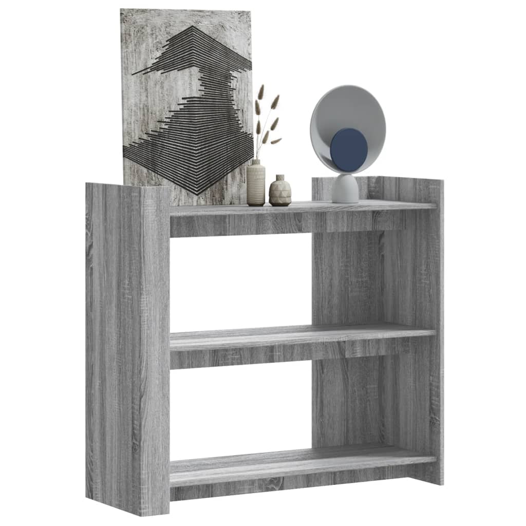 Konsolbord Grå Sonoma 100x35x90 cm Træmateriale