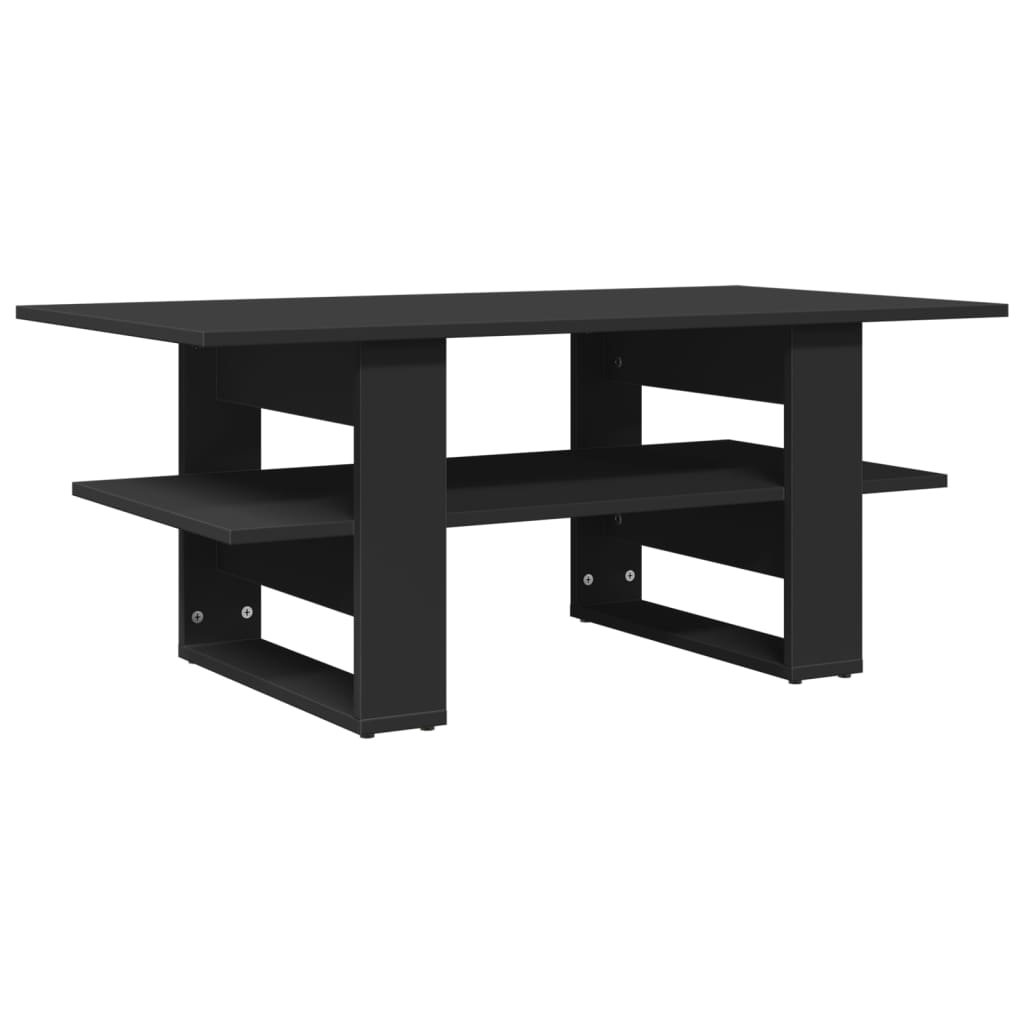 Sofabord Sort 102x55x42 cm Træ Materiale