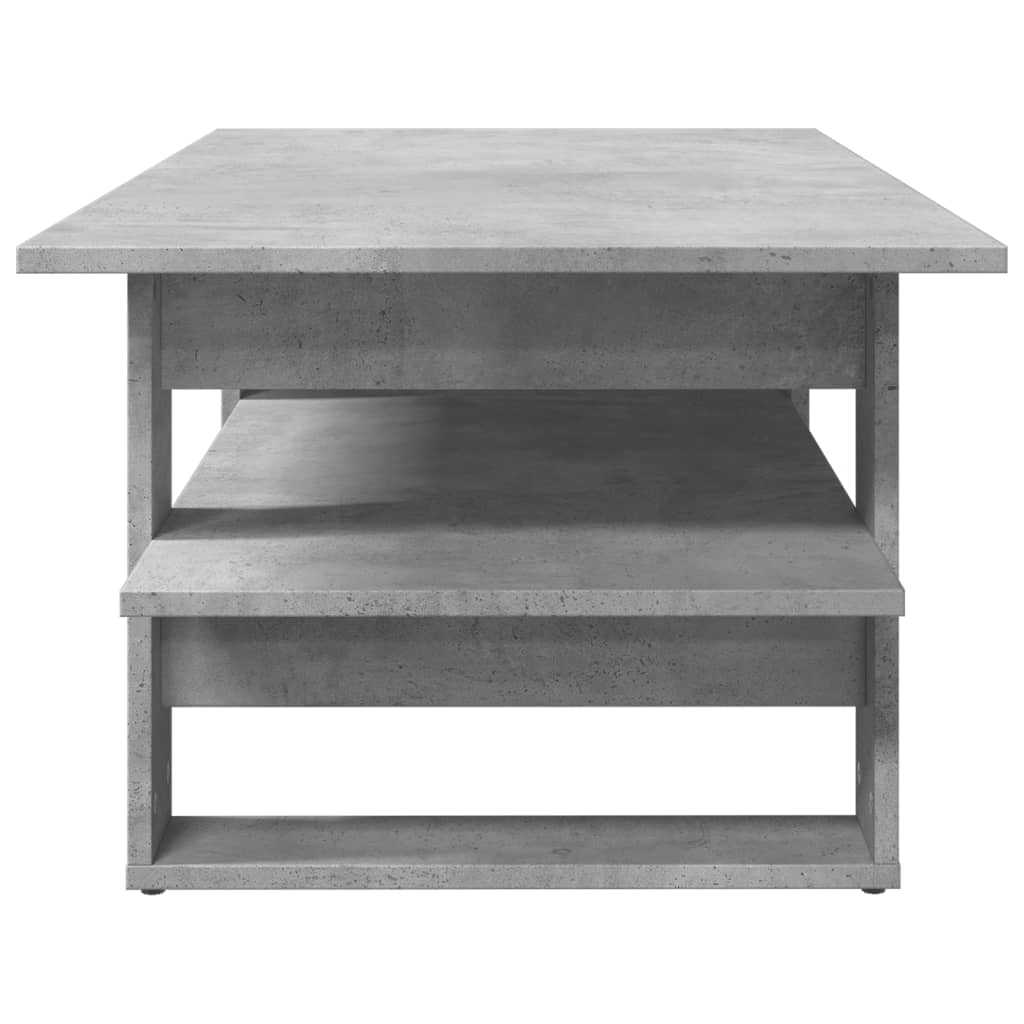 Sofabord betongrå 102x55x42 cm træmateriale