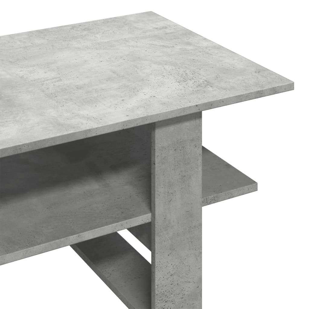 Sofabord betongrå 102x55x42 cm træmateriale