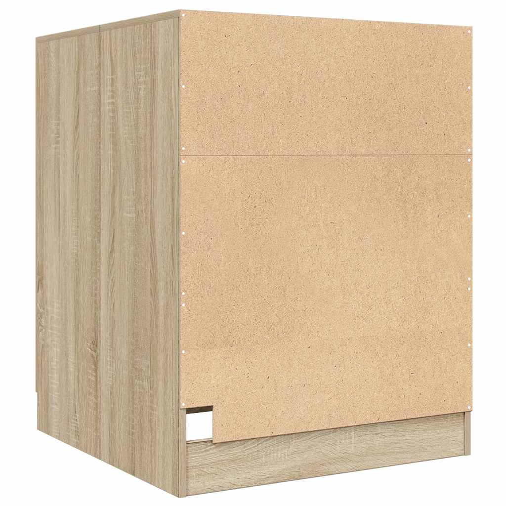 Waschmaschinenschrank Sonoma-Eiche 70,5x71,5x91,5 cm