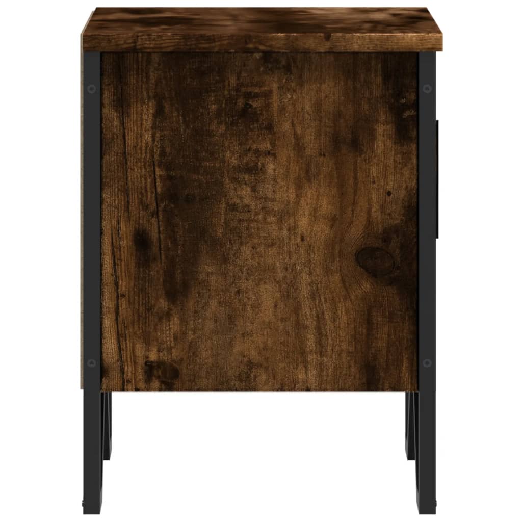 Sengebord røget eg 40x30x40 cm træmateriale