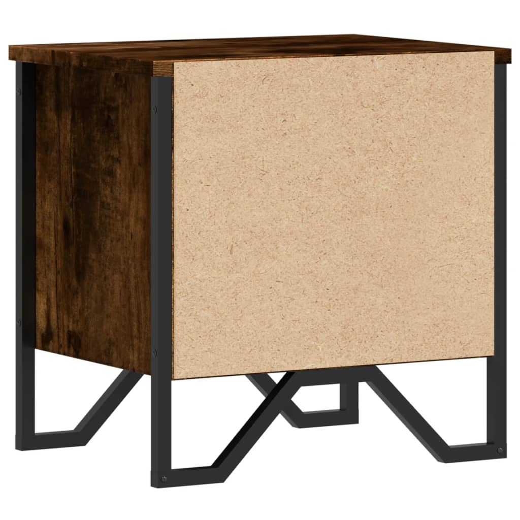 Sengebord røget eg 40x30x40 cm træmateriale