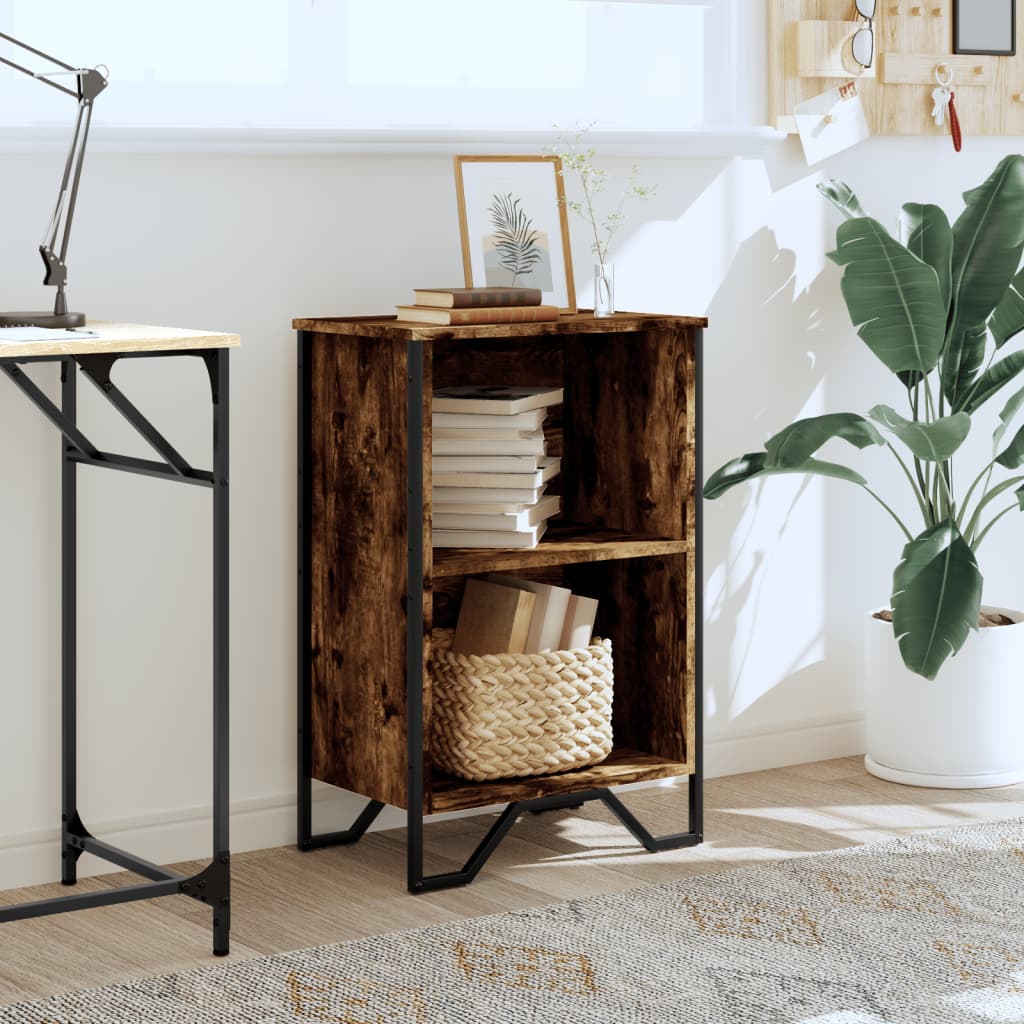 Bogreol Røget Eg 50x31x74,5 cm Træ Materiale