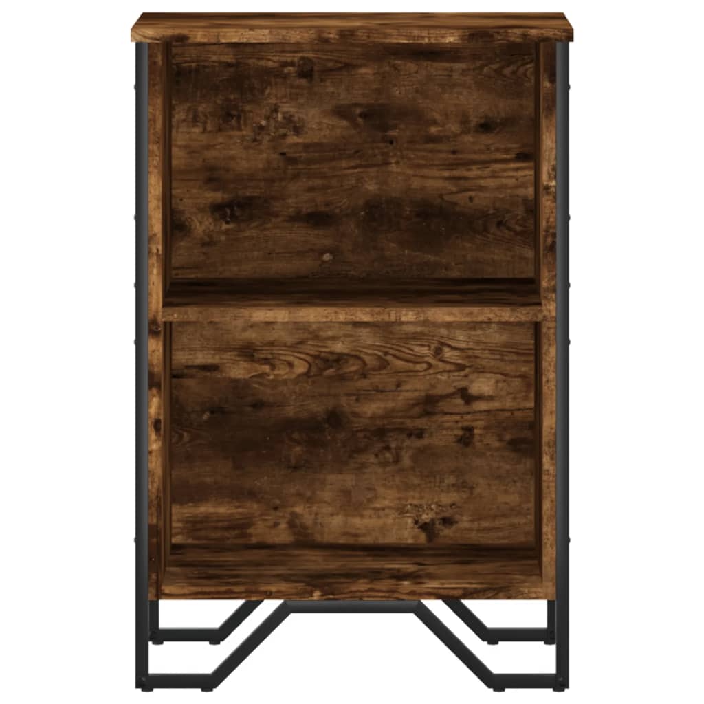 Bogreol Røget Eg 50x31x74,5 cm Træ Materiale
