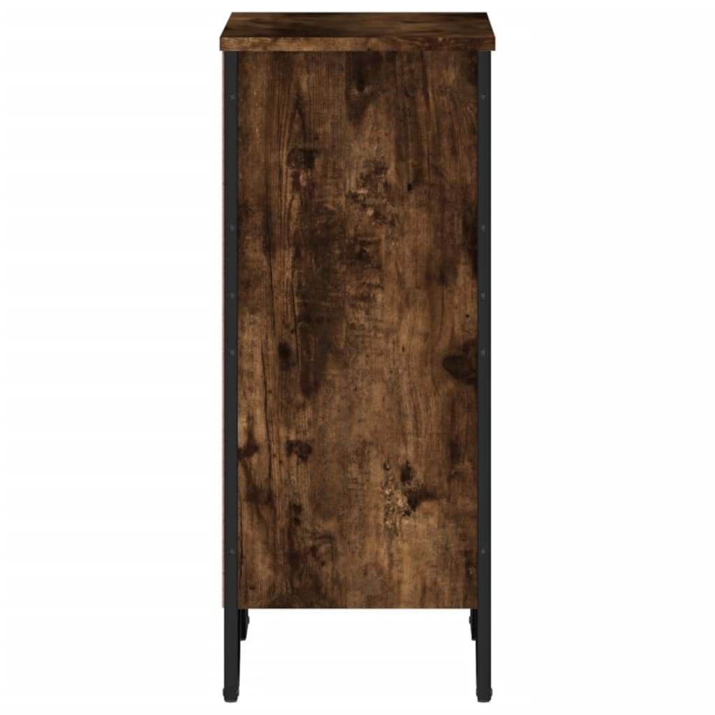 Bogreol Røget Eg 50x31x74,5 cm Træ Materiale