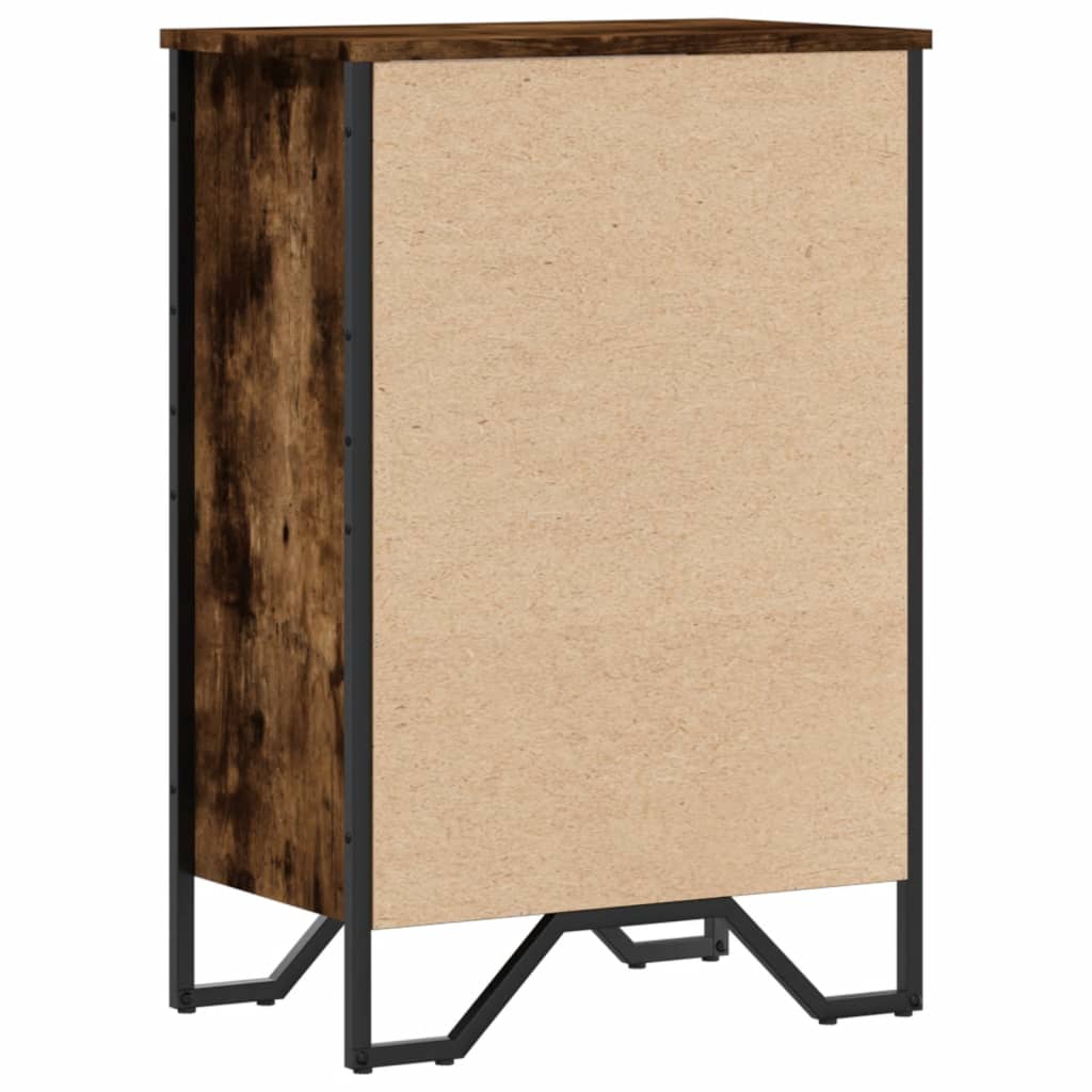 Bogreol Røget Eg 50x31x74,5 cm Træ Materiale