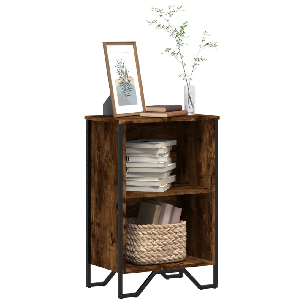 Bogreol Røget Eg 50x31x74,5 cm Træ Materiale