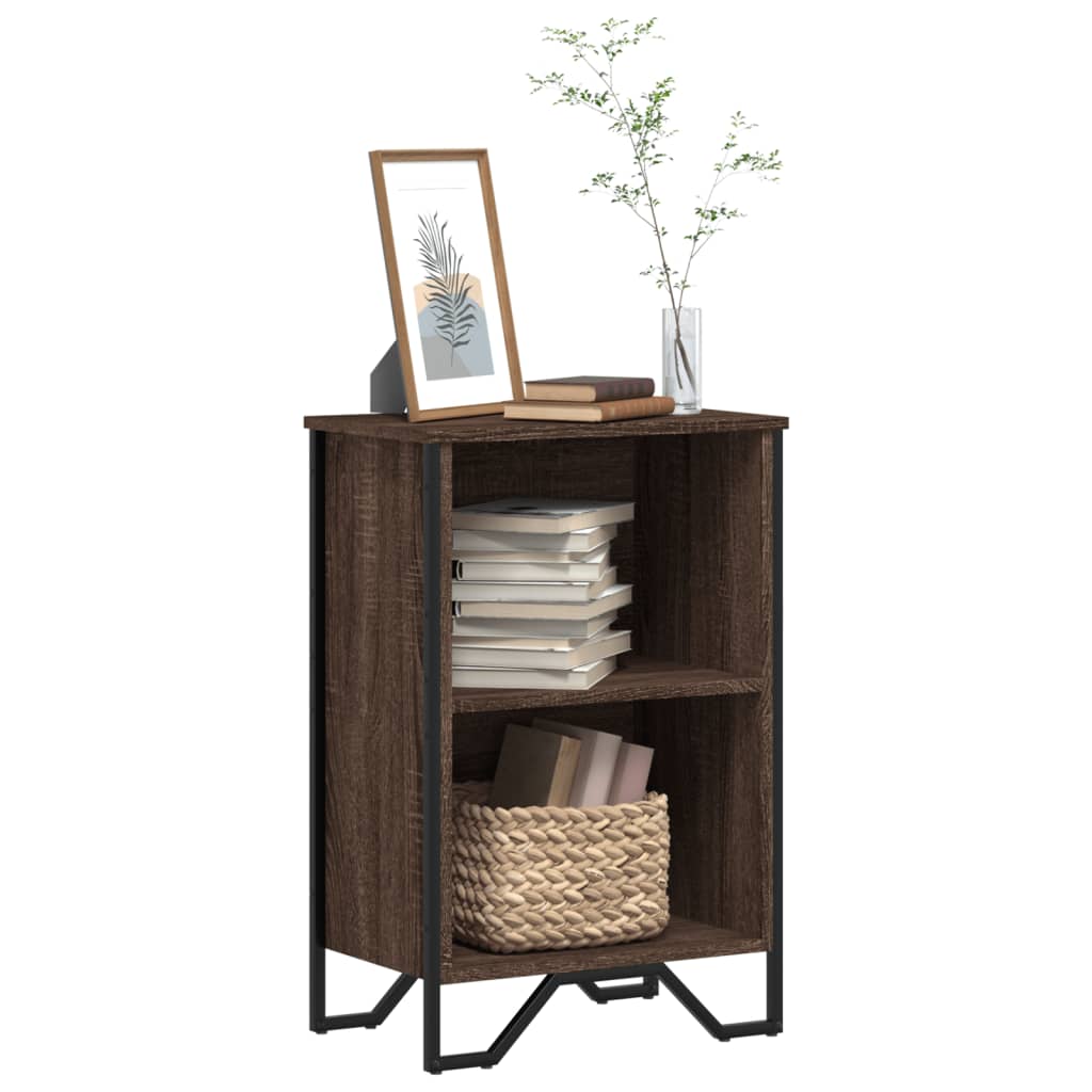 Bogreol Brun Eg Look 50x31x74,5 cm Træmateriale