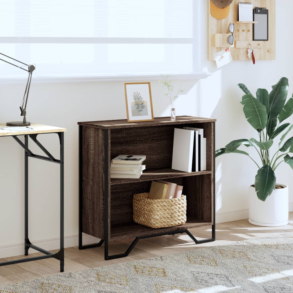 Bogreol Brun Eg Look 80x31x74,5 cm Træmateriale