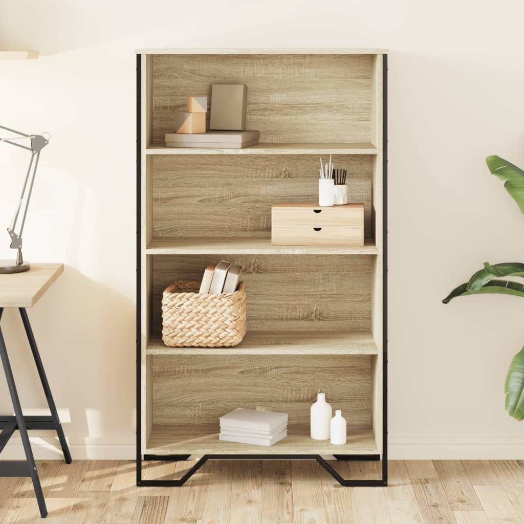 Bogreol Sonoma Eg 80x31x137,5 cm Træ Materiale