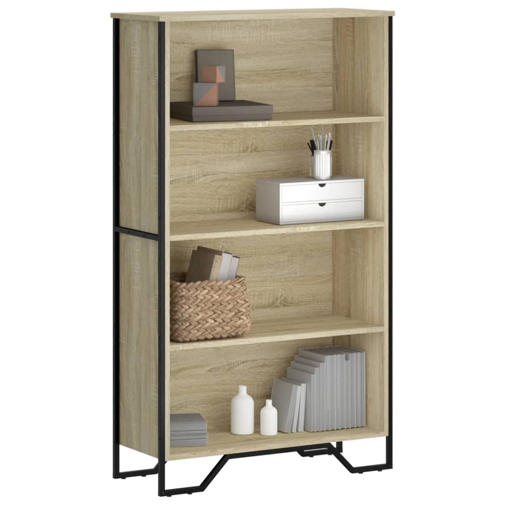 Bogreol Sonoma Eg 80x31x137,5 cm Træ Materiale