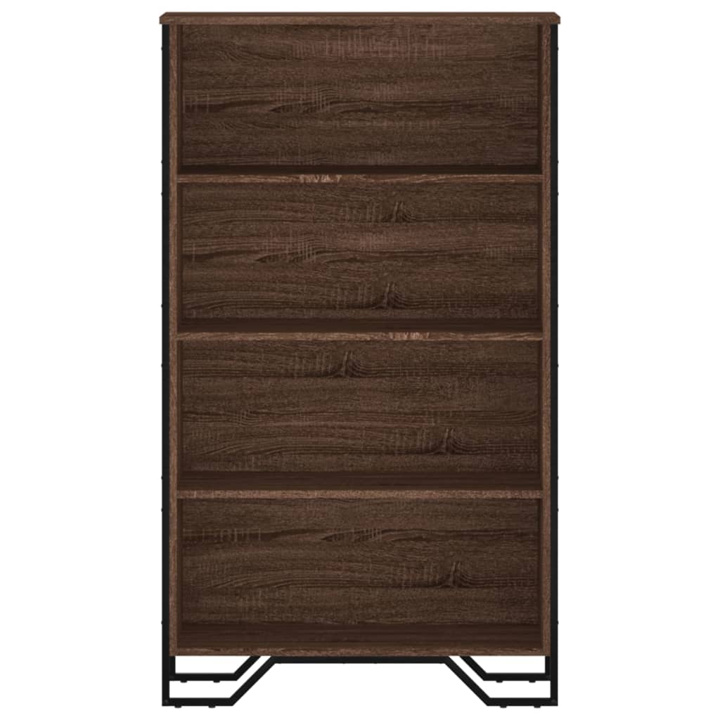 Bogreol Brun Eg Look 80x31x137,5 cm Træmateriale