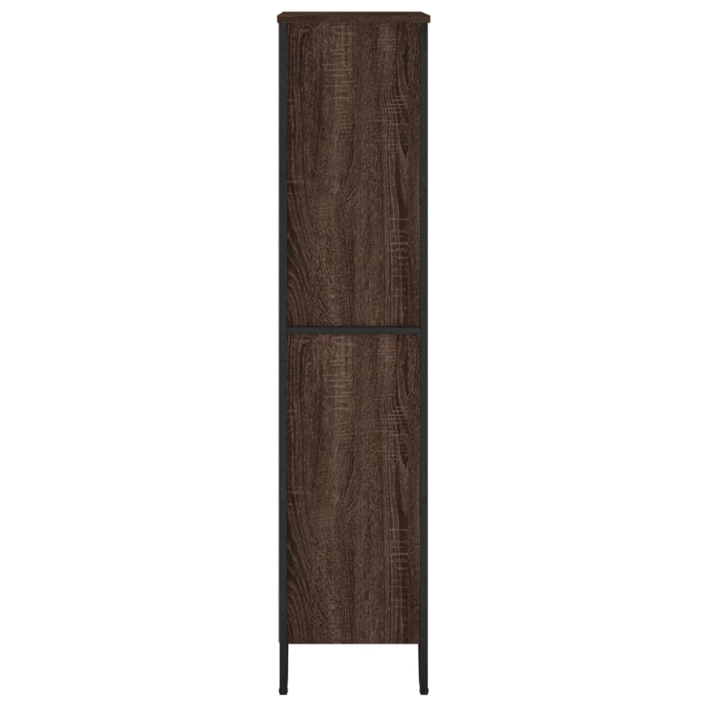 Bogreol Brun Eg Look 80x31x137,5 cm Træmateriale