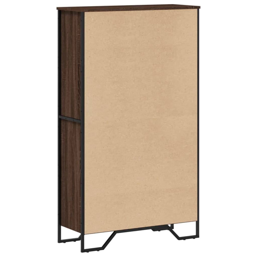 Bogreol Brun Eg Look 80x31x137,5 cm Træmateriale
