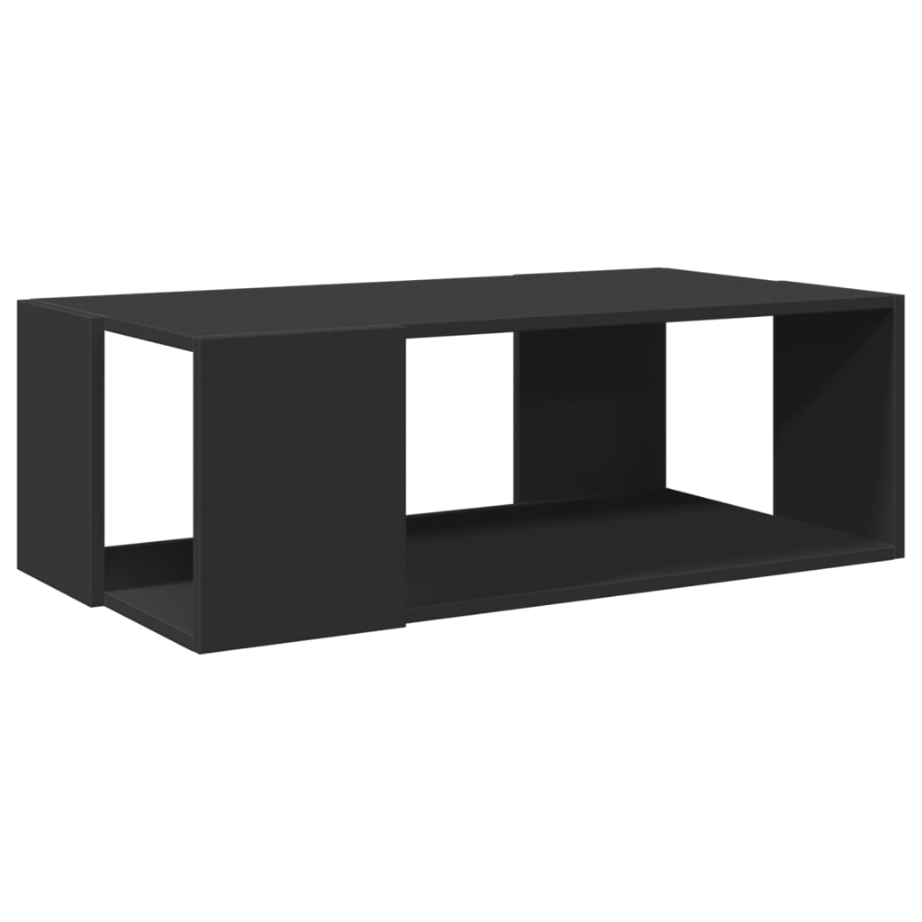 Sofabord Sort 89,5x48x30 cm Træ Materiale