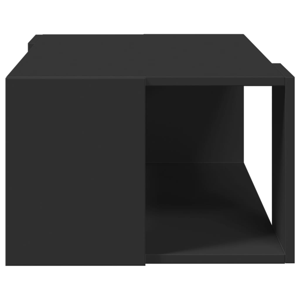 Sofabord Sort 89,5x48x30 cm Træ Materiale
