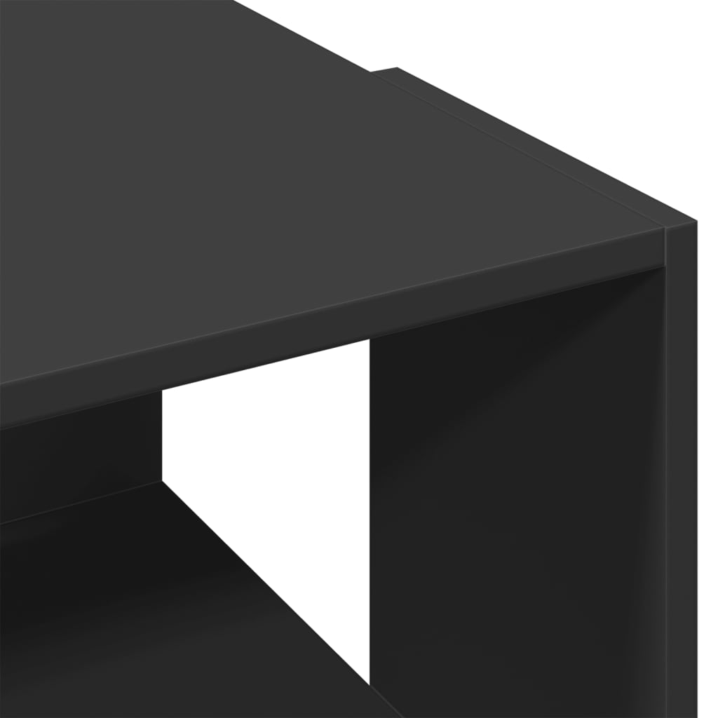 Sofabord Sort 89,5x48x30 cm Træ Materiale