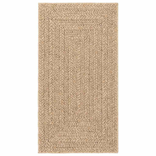Teppich ZIZUR Beige 80x150 cm Jute-Optik Indoor und Outdoor