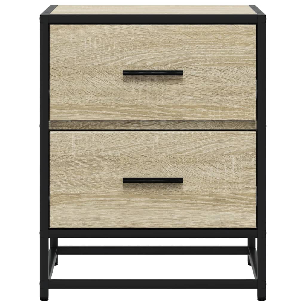 Sengeborde 2 stk Sonoma eg 40x31x50 cm træmateriale