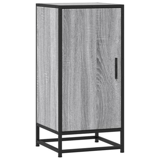 Sideboard Grau Sonoma 35,5x35x76 cm Holzwerkstoff und Metall