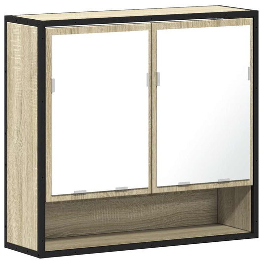 Badezimmer-Spiegelschrank Sonoma-Eiche 65 x 20 x 60 cm Holzwerkstoff