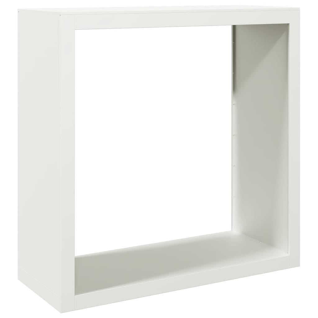 Brændestativ Hvid 100x40x100 cm Stål