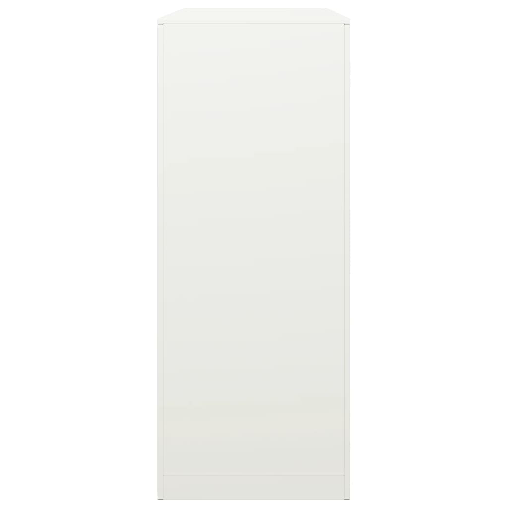 Brændestativ Hvid 100x40x100 cm Stål