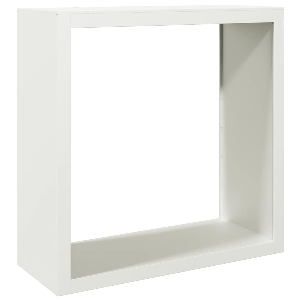 Brændestativ Hvid 100x40x100 cm Stål