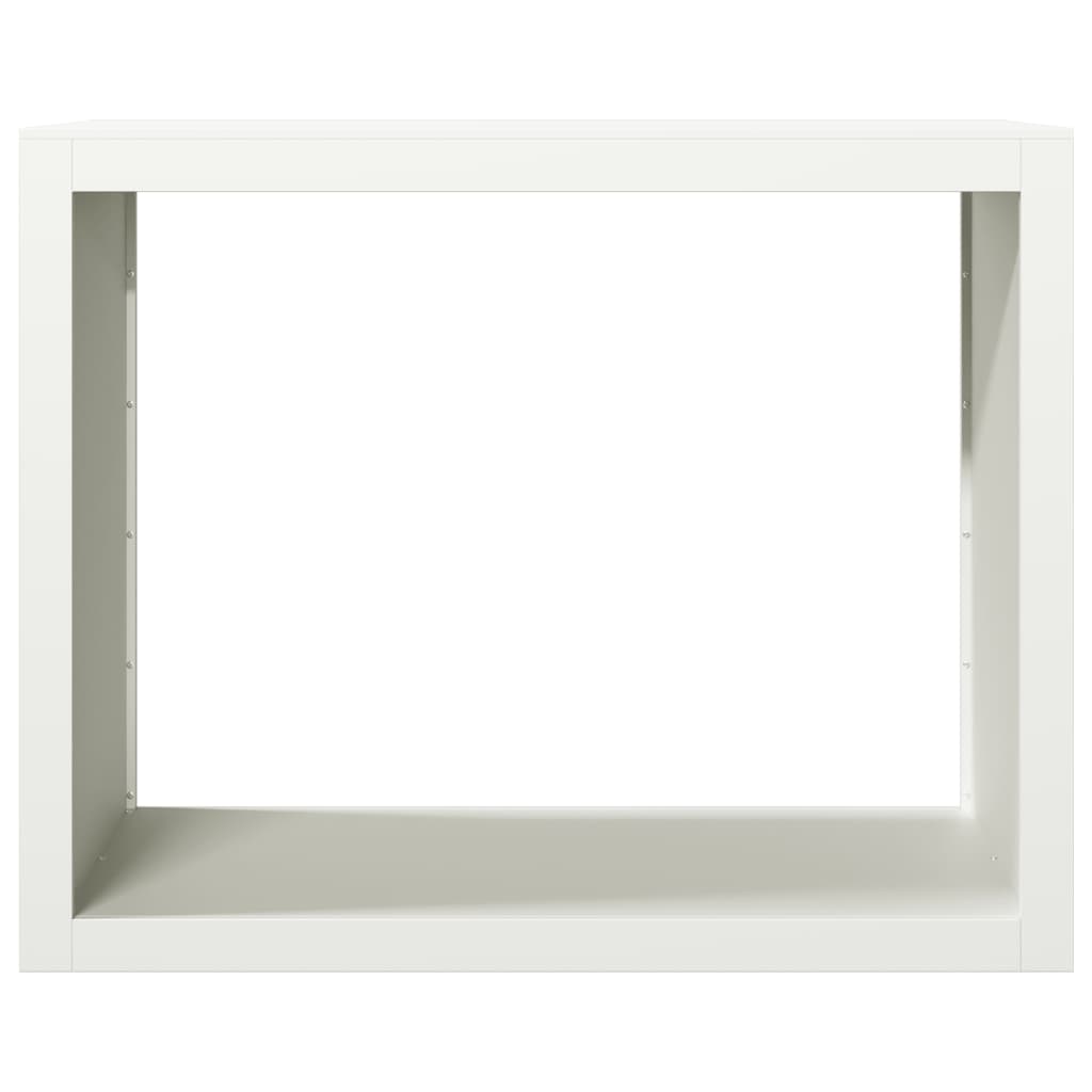 Brændestativ Hvid 100x40x80 cm Stål