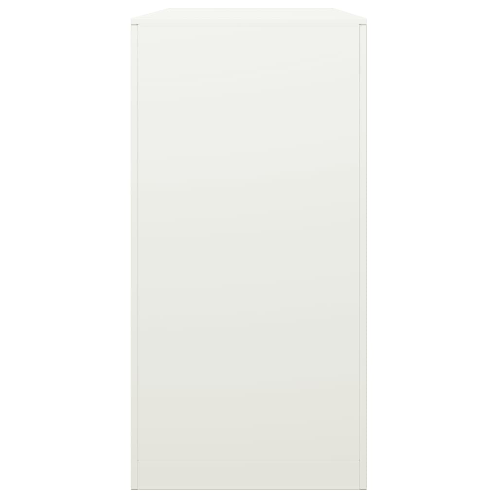 Brændestativ Hvid 100x40x80 cm Stål