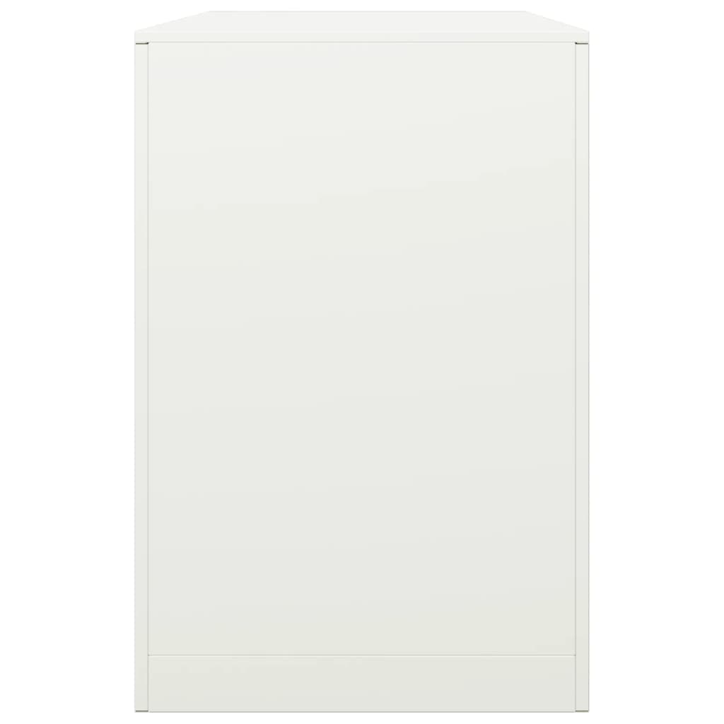 Brændestativ Hvid 100x40x60 cm Stål