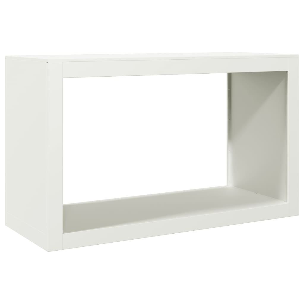 Brændestativ Hvid 100x40x60 cm Stål