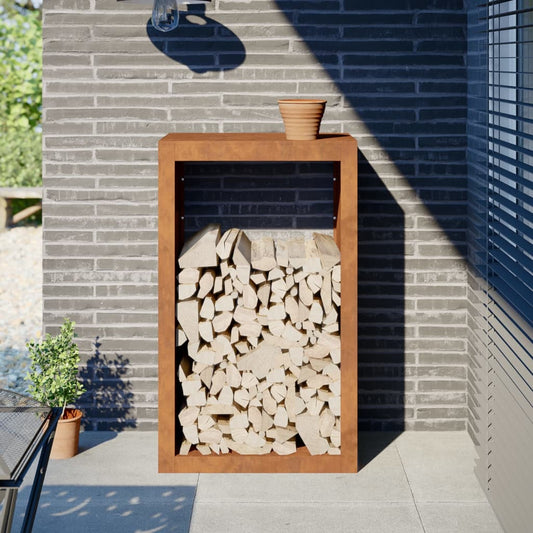 Brændestativ 60x40x100 cm Vejrbestandigt stål
