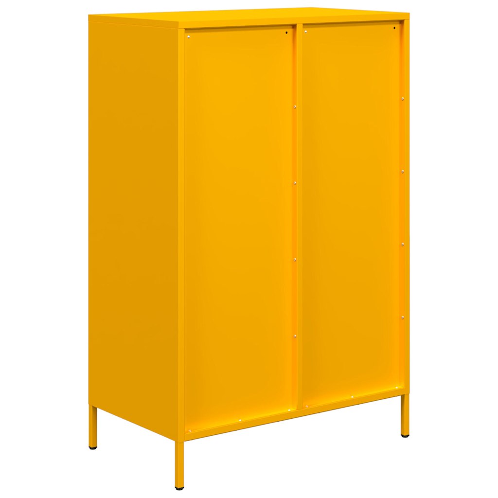 Highboard Sennep Gul 68x39x101,5 cm Stål