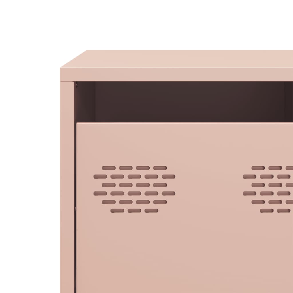 TV-skab Pink 101,5x39x43,5 cm Koldvalset stål