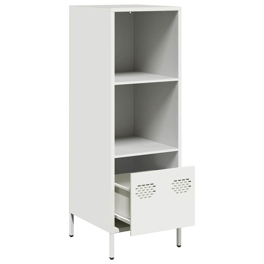 Highboard Hvid 35x39x103,5 cm Stål