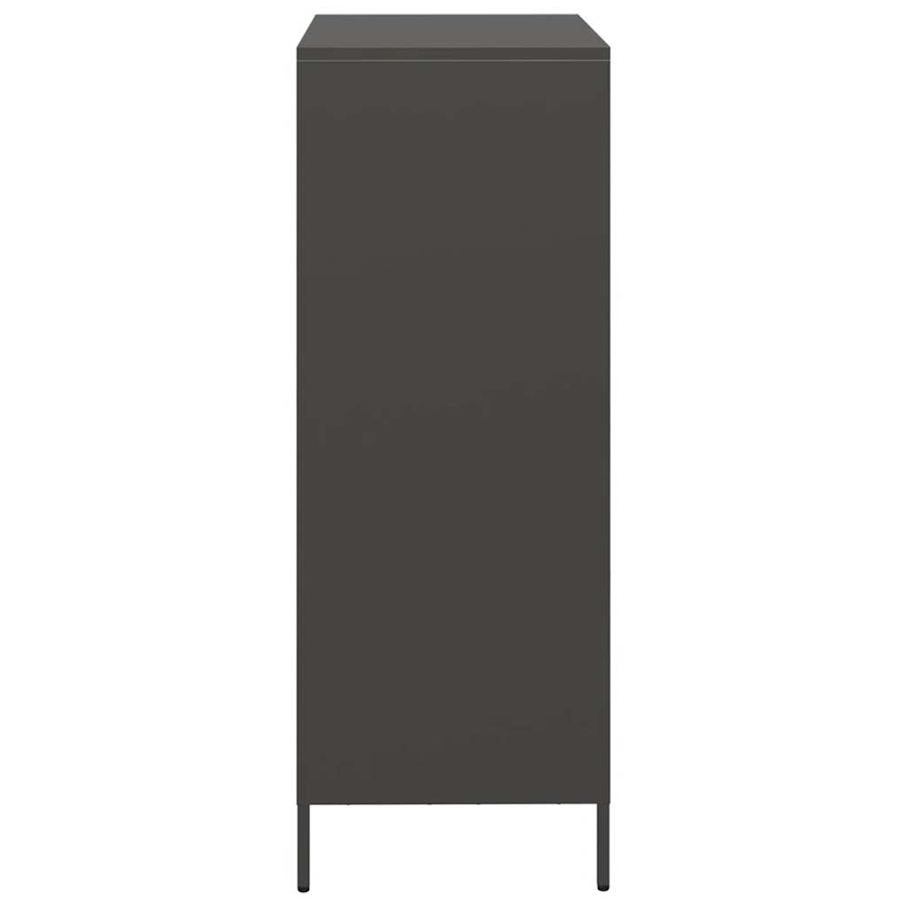 Highboard Sort 39x35x103,5 cm Stål