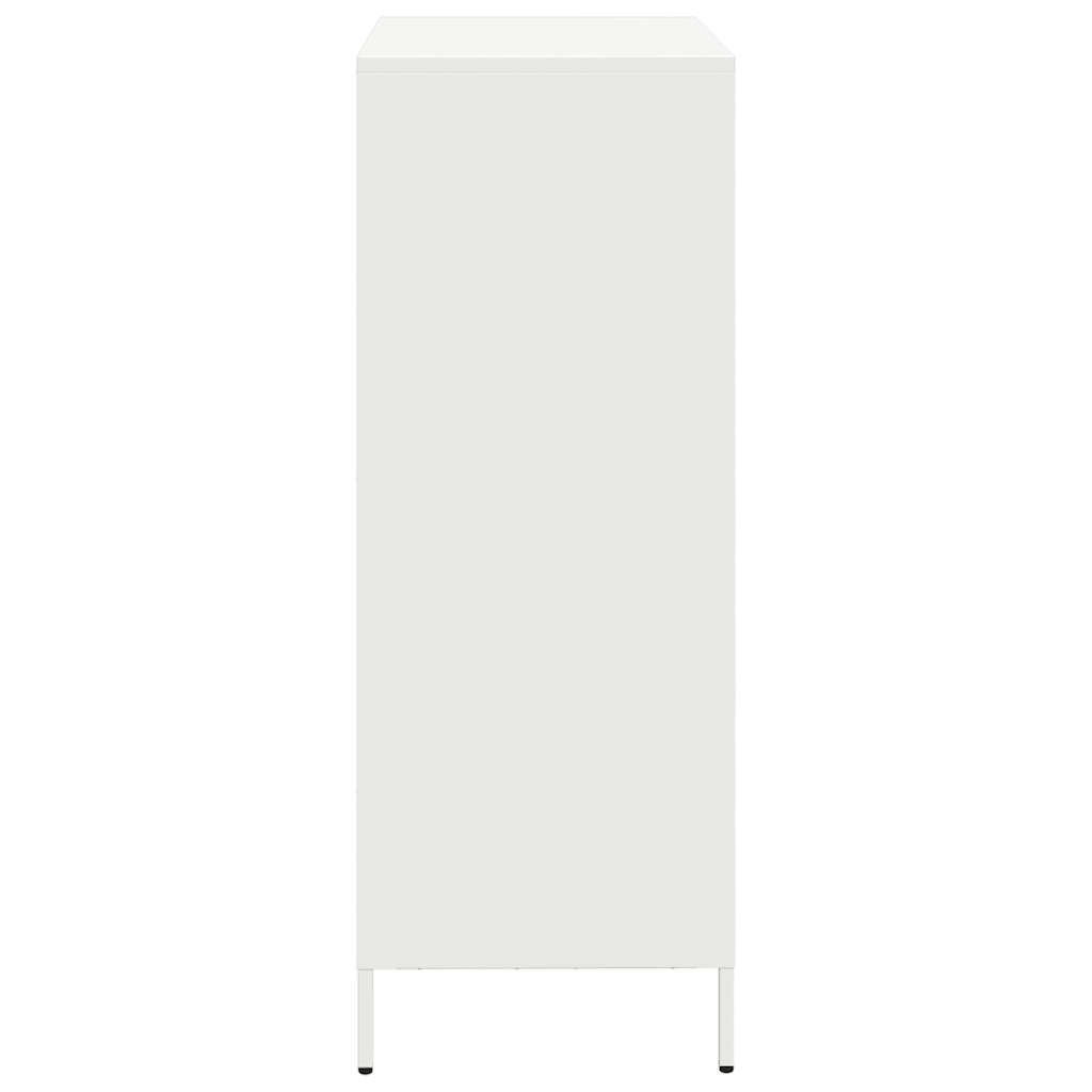 Highboard Hvid 39x35x103,5 cm Stål