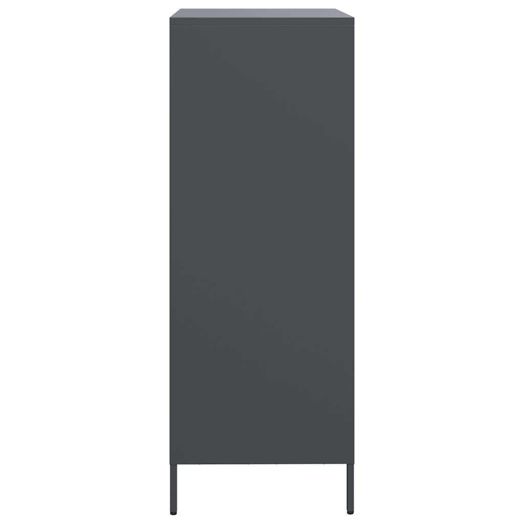 Highboard antracit 68x39x103,5 cm Stål