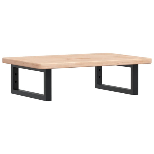 Waschtischplatte mit Halterung Stahl und Massivholz Eiche