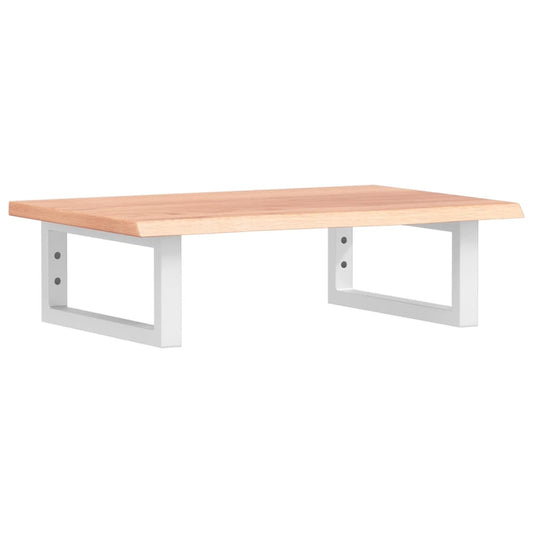 Waschtischplatte mit Halterung Stahl und Massivholz Eiche