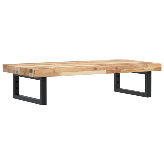 Waschbeckenregal Wandmontage Stahl und Akazienholz