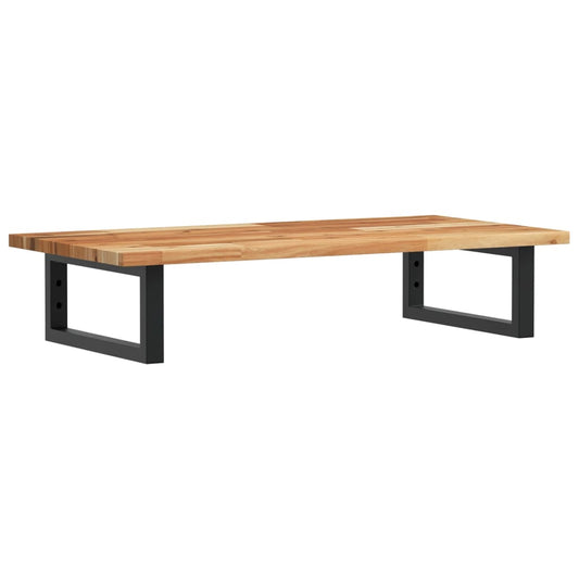 Waschbeckenregal Wandmontage Stahl und Akazienholz