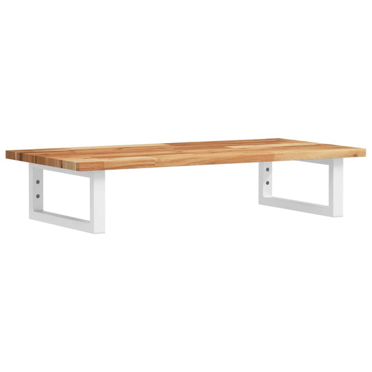 Waschbeckenregal Wandmontage Stahl und Akazienholz